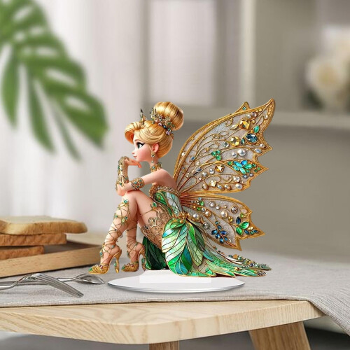 Enfeite de acrílico Anne Stokes para mesa, 18 cm 2