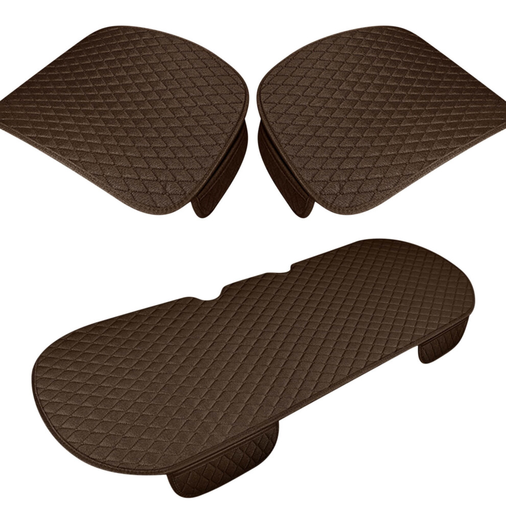 3Pcs Car Seat Cushion Set Â Memory Silk, Non-Slip Rubber Bottom, All-Season Use For Suv/Truck, Includes Storage Pouch 9499224806054