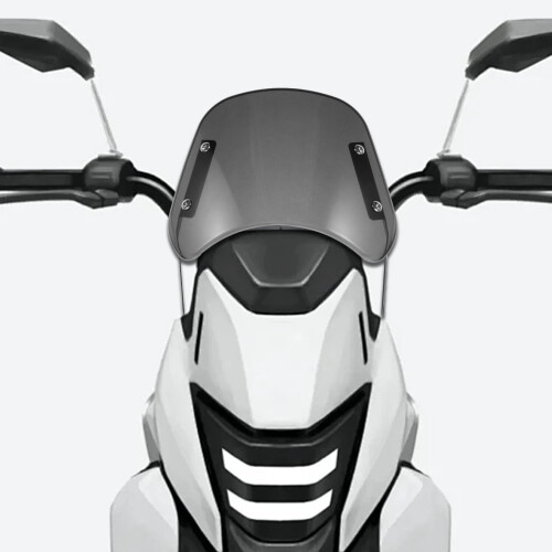 Worgeous Parabrezza per Moto, Parabrezza Grande, Nero 2