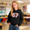 Schwarzer Kinder-Hoodie mit Weihnachtsmotiv, Langarmpullover 2