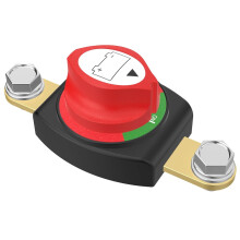 Batterifrakoblingsbryter på siden, batteriavstengningsbryter 12–48 V kraftig batteriavstengningsbryter for bil, bobil, båt og kjøretøy (på/av)