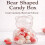 Clear Plastic Gummy Bear Containers Blue 12 PCS 6