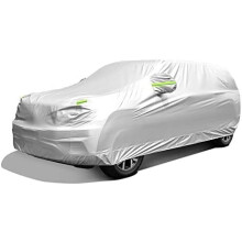 Waterproof All-Weather Car Cover with Mirror Pockets, UV/Snow/Rain/Wind/Dust Protection, Universal Fit for SUVs (189–204")