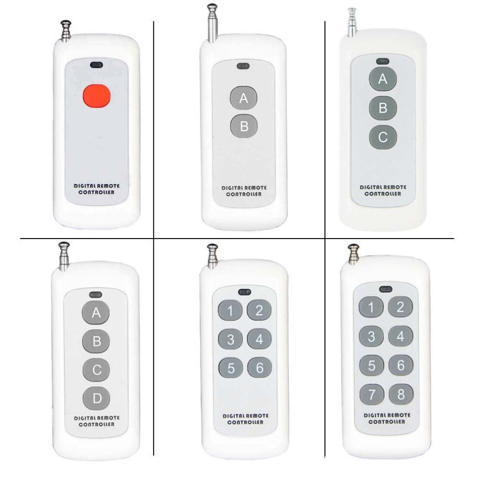 2Ch 433Mhz Remote Controller, 1000M Range, Portable Key Fob Â Compatible With Xxx 9499224805897