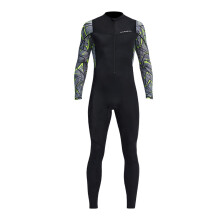 Mens Neoprene Wetsuit, Full Body Diving Suit Front Zip Wetsuit for Diving Snorkeling Surfing Swimming - XXL
