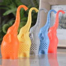 Infuseur à thé éléphant en silicone orange (1 paquet), plage de température de -40 à 250 C