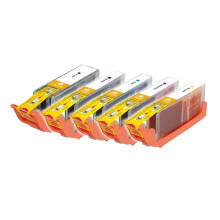 Cartouches de remplacement compatibles pour Canon CLI-251XL / PGI-250XL - Lot de 5