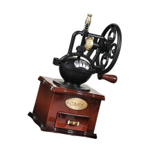 Hand Crank Koffiemolens Muziekdoos, Mechanisme Wind Up Speeldoos