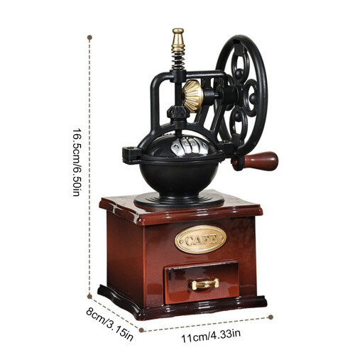 Hand Crank Coffee Grinders Shape Mechanism Musical Box Wind Up 2