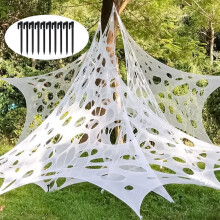 Διακοσμήσεις για ιστό αράχνης για το Halloween, εξωτερικού χώρου, DIY, Κόψτε το δικό σας