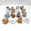 Handcrafted Realistic Cuddly Foxes Shaped Ornament-brown No. 1 2