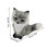 Handcrafted Realistic Cuddly Foxes Shaped Ornament-brown No. 1 3