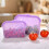 User Friendly Lunch Storage Pouches Freezer Safe-Green L 4