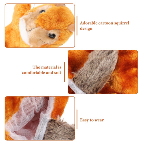 Rollenspiel-Tierpuppen, Eichhörnchen-Handpuppe, 1 Set 2