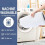 Memory Foam Bath Mat 24 x 20 in White 5