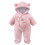 Φόρμα Lulshou Winter Bear από φλις με κουκούλα για μωρά (6-9 μηνών), ζεστή βελούδινη στολή 2