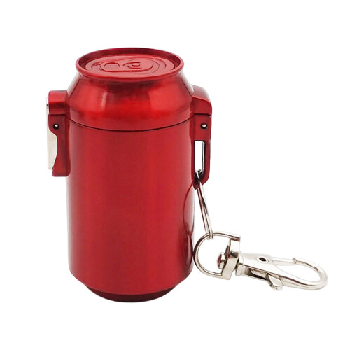 Creative Portable Ashtray with Windproof Lid and C-Red cans