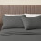 Ensemble de draps en microfibre brossée gris clair pour lit simple, 3 pièces 4