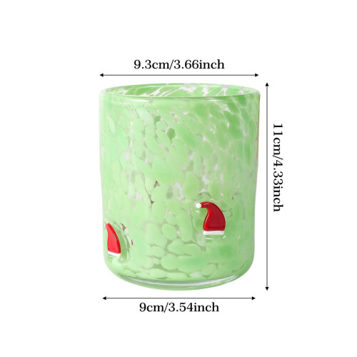 Verres à pois sur le thème de Noël 1