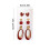 Women's Earrings Set Silver Posts Lightweight Acrylic 3 3