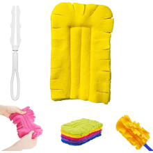 Reusable 360 Electrostatic Duster Refills, Washable Microfiber Heads – Sustainable Dust-Free Home Cleaning