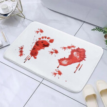 Tapis de bain Halloween en polyester-coton 60 x 40 cm