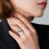 Sterling Silver Dragonfly Ring with Sapphire and Diamonds 6
