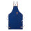 Tablier de cuisine ajustable avec 2 poches et cordon en cuir 1