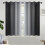 Cortinas opacas com efeito degradê cinza-preto, 52x45 1