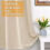White Blackout Thermal Curtains with Grommets, 2 Panels, 4
