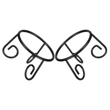 Metalljordklotsställ för kristallkulor – 2-pack