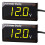 2 τεμάχια ψηφιακό βολτόμετρο DC5-30V, οθόνη LED 12V, αδιάβροχο μετρητή τάσης για 1
