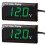 2 τεμάχια ψηφιακό βολτόμετρο DC5-30V, οθόνη LED 12V, αδιάβροχο μετρητή τάσης 7