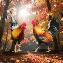 2 piezas de arte de jardín de gallinas de acrílico, silueta de gallo/gallina hueca para decoración de jardín, césped, camino – Apto para uso