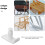 TOYMYTOY Walker Accessories Glides 4Pcs White Plastic 5