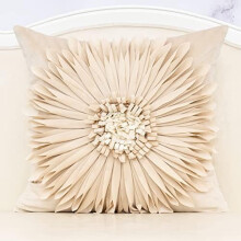 Housse de coussin en velours beige 30 x 50 cm avec fermeture éclair invisible