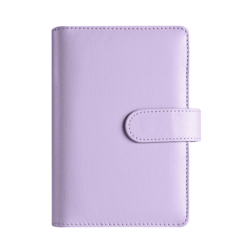 Caderno A6Macaron em couro PU com estojo com zíper