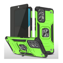 Capa magnética Xhy para Samsung Galaxy A53 5G, verde, com privacidade.