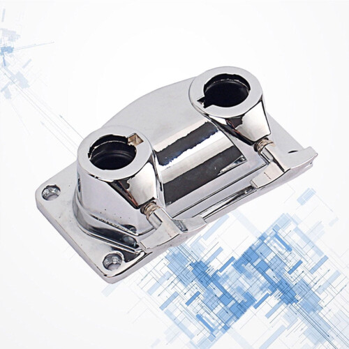 Silver Drum Connector Durable Tom Cymbal Base Clamp for Drum Setup 2