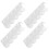 Support mural pour brosse à dents électrique, lot de 4, blanc PP 8