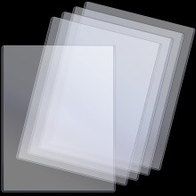 5 Pcs 8.5"x11" Clear Rigid Print Protectors, Compatible with Birth Certificates & Documents