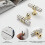 Cabinet Handles and Knobs 16-Pack Brushed Nickel Gold Zinc 5