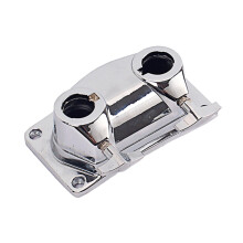 Silver Drum Connector Durable Tom Cymbal Base Clamp for Drum Setup