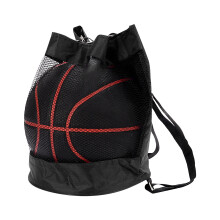 XIAOLE Basketball-Rucksack mit Netzfach – Einzelball-Umhängetasche für Volleyball, Fußball, Rugby, American Football – für Fitnessstudio,