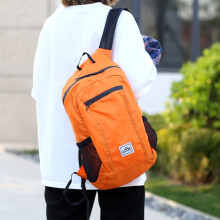Outdoor Sports Waterproof Backpack Folding Lightweight Backpack Daypack for Outdoor Traveling Hiking Camping (Orange)