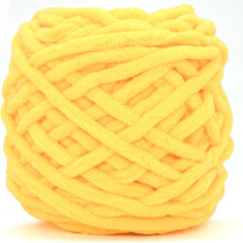 100 g de fil chenille épais, fil peluche velours beige pour crochet et tricot – Fil doux pour couverture bébé, idéal pour les débutants