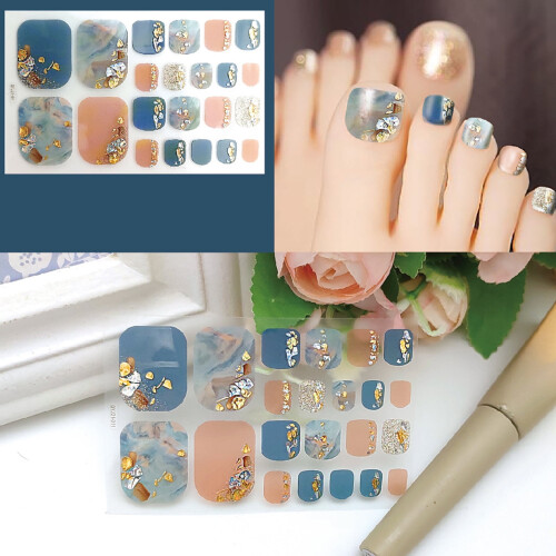 Teennagelstickers, papier, waterdicht, 5,8 x 9,2 cm 2