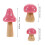 Worgeous3Pcs Μικρά Μανιτάρια Μικροσκοπικά Μανιτάρια Κουκλόσπιτα Χριστουγεννιάτικα 2