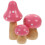 Worgeous3Pcs Μικρά Μανιτάρια Μικροσκοπικά Μανιτάρια Κουκλόσπιτα Χριστουγεννιάτικα 5