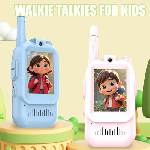Παιδικά βιντεο-walkie talkie, συσκευασία 2, επαναφορτιζόμενα, οθόνη 2" 2